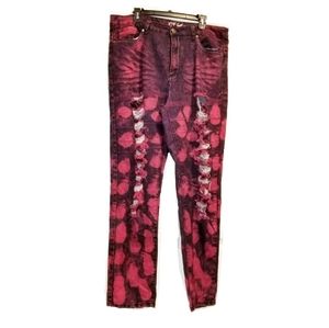 VIP JEANS tie dyed alternative mom jeans